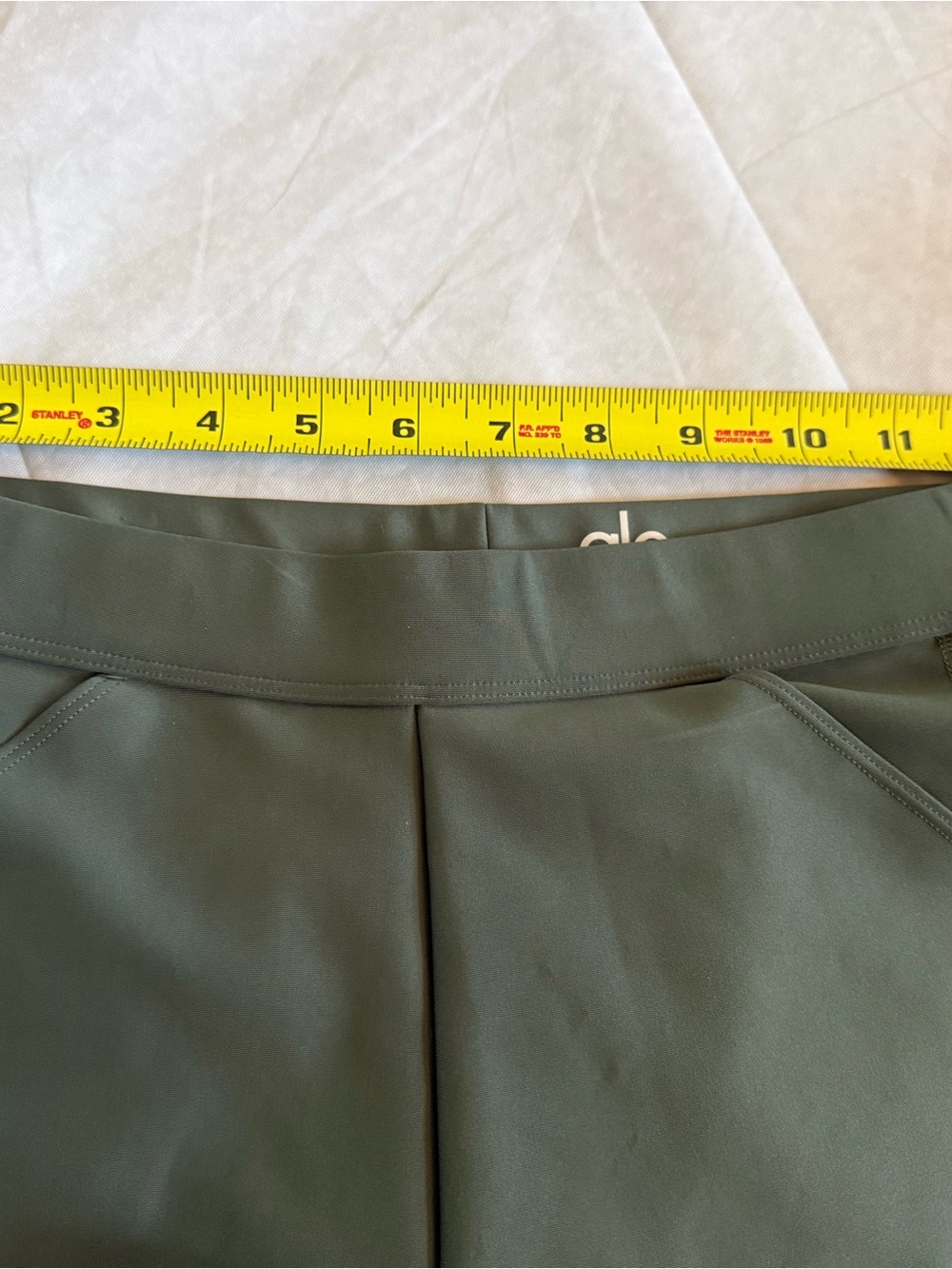 Alo Yoga High Waist Airlift Legging Small Green Olive Full Length Compression - Picture 7 of 7